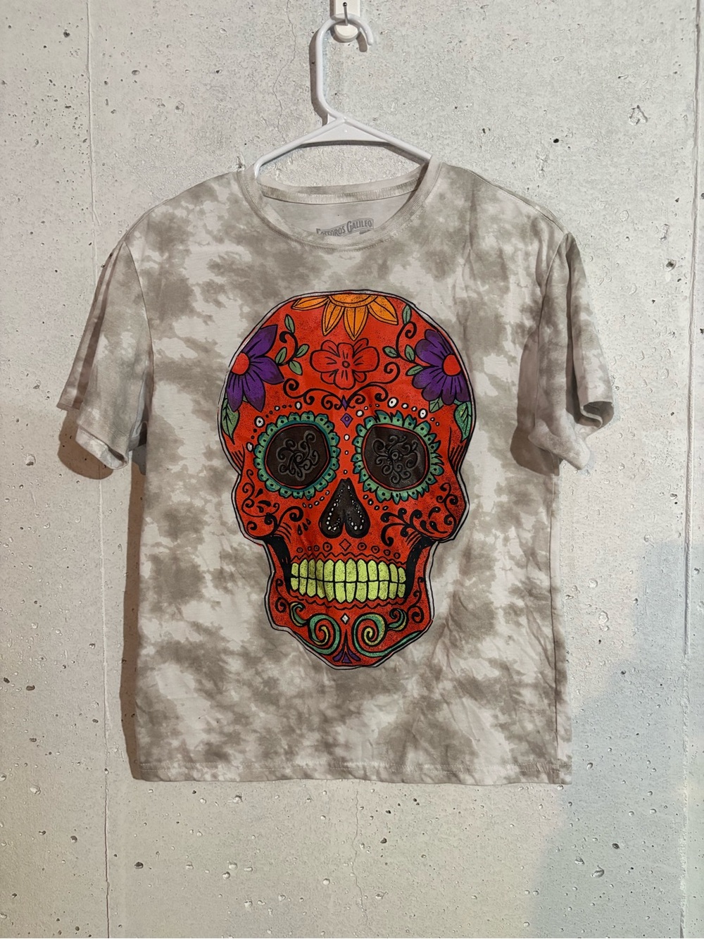 Fosforos Galileo Tie Dye Sugar Skull Tee | Size: Medium
